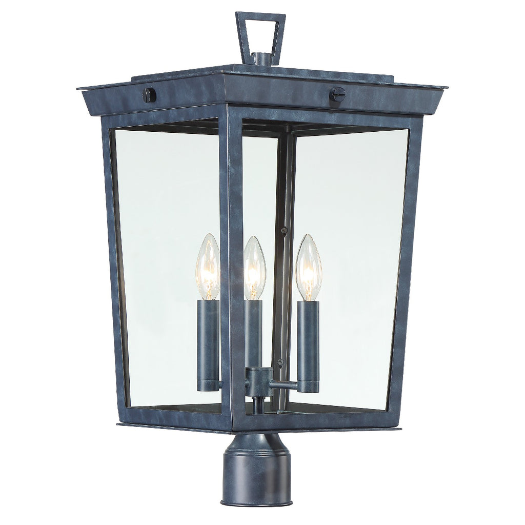 Crystorama Lighting Company, Belmont 3 Light Outdoor Lantern Post