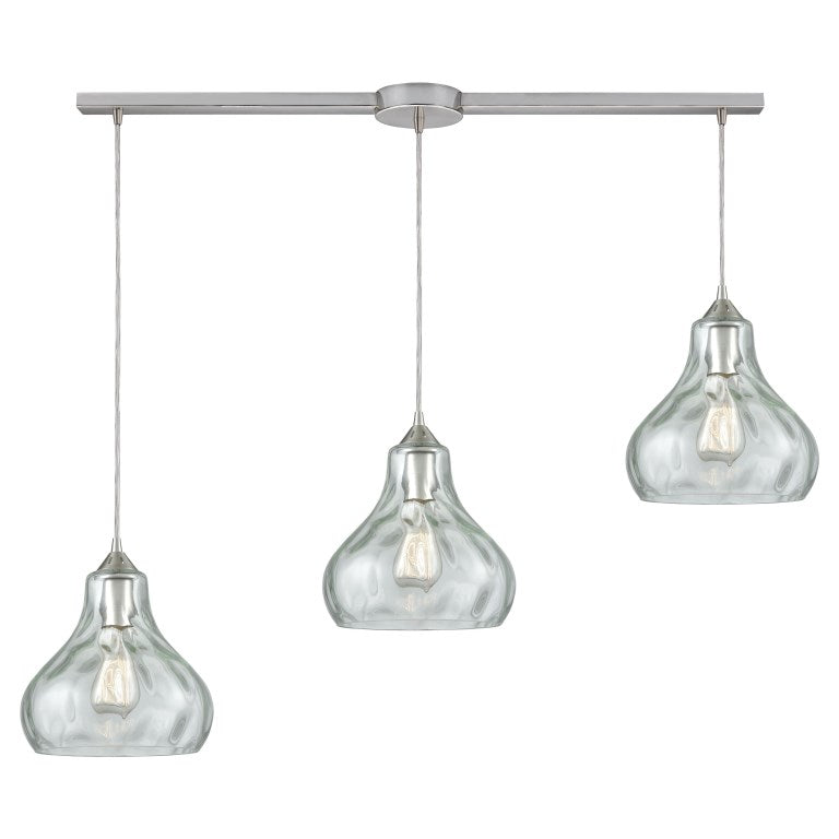 Elk Home, Belmont 38'' Wide 3-Light Pendant - Satin Nickel