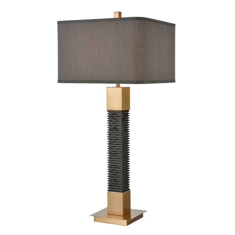 Elk Home, Benediction 35'' High 1 - Light Table Lamp - Black