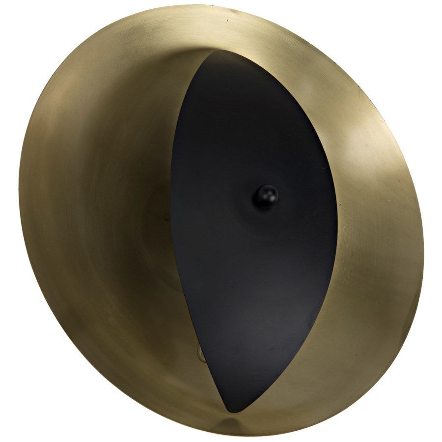 Noir, Bengal Sconce, Metal w/Brass Finish