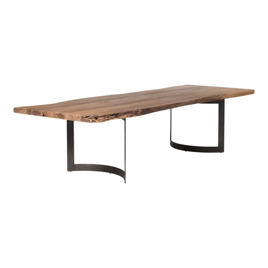 Moes, Bent Dining Table Large Smoked