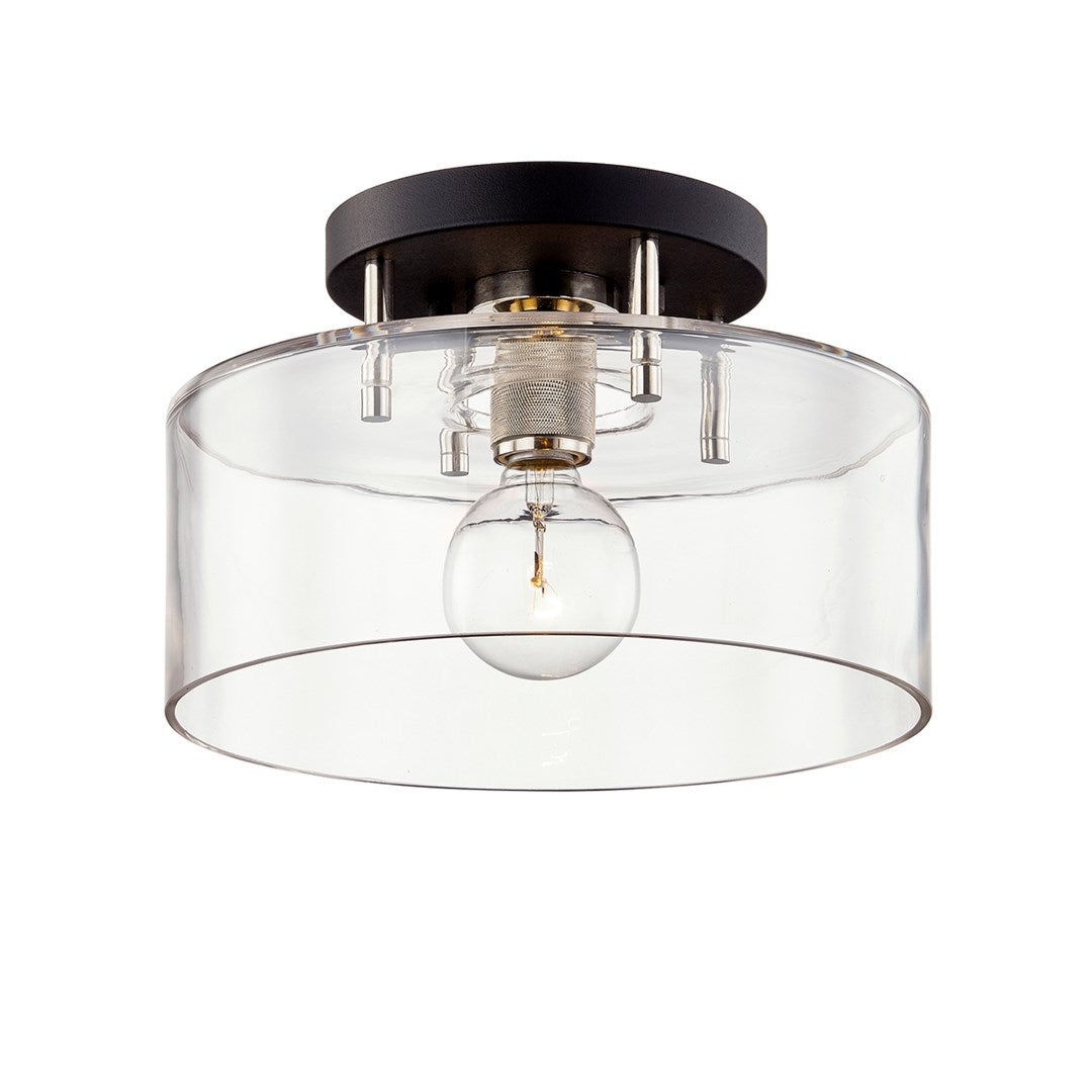 Troy Lighting, Bergamot Station 1 Lt Semi Flush