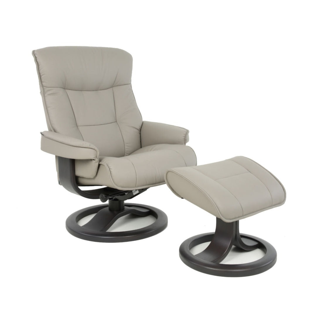 Fjords, Bergen Large Recliner Lounge Chair With Footstool