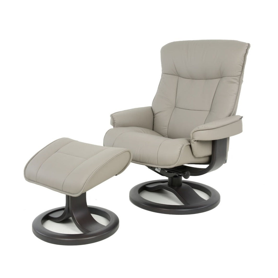 Fjords, Bergen Small Recliner Lounge Chair With Footstool