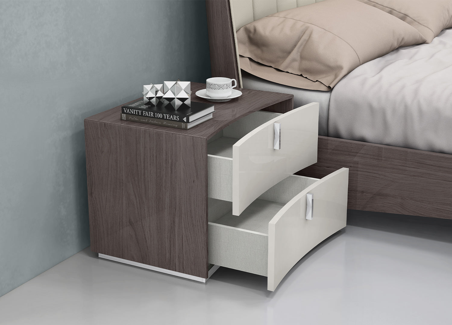 Whiteline Modern Living, Berlin Nightstand