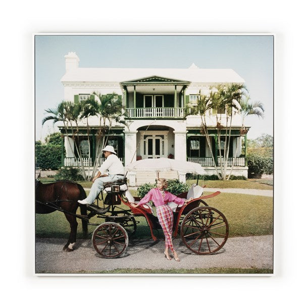 Four Hands, Bermudan Hostess By Slim Aarons