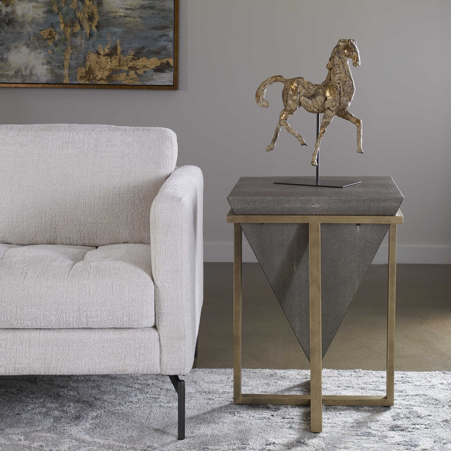 Uttermost, Bertrand Accent Table, Shagreen