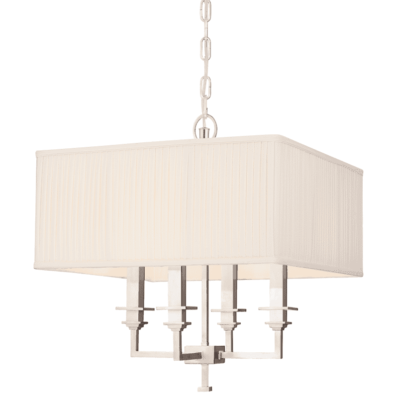 Hudson Valley, Berwick 4 Light Chandelier Polished Nickel