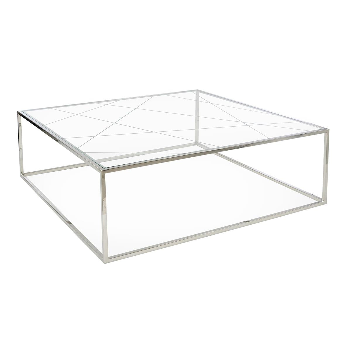 John Richard, Beveled Glass Cocktail Table