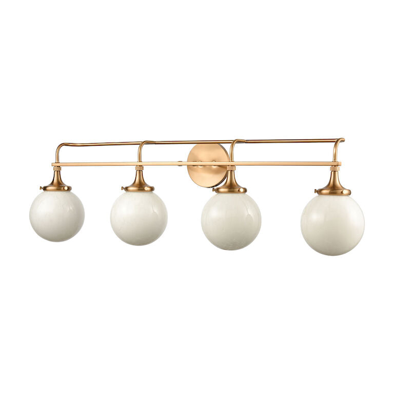 Elk Home, Beverly Hills 38'' Wide 4 - Light Vanity Light - Satin Brass