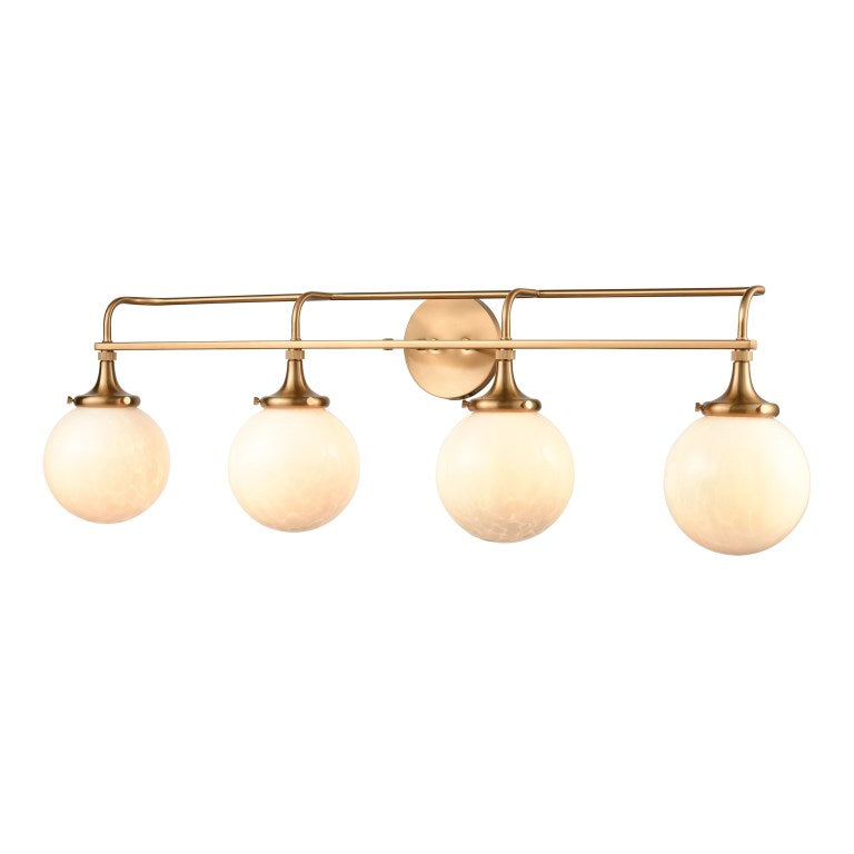 Elk Home, Beverly Hills 38'' Wide 4 - Light Vanity Light - Satin Brass