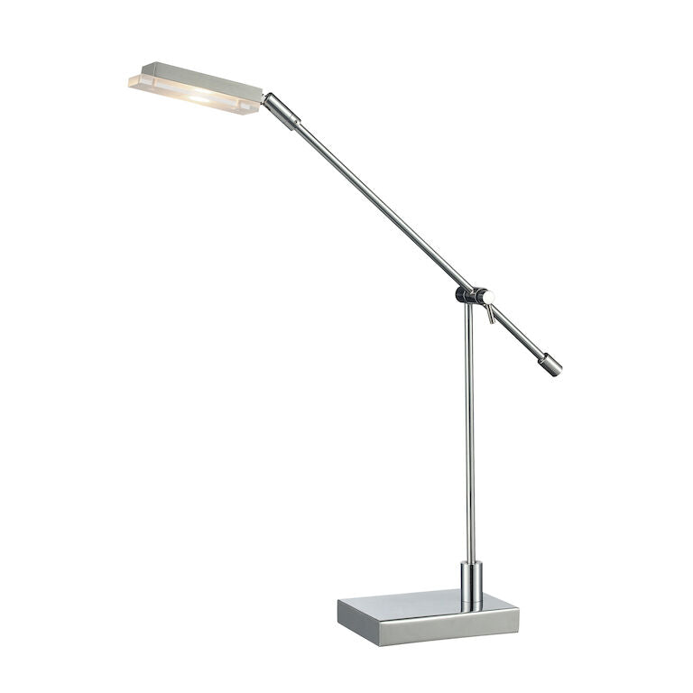 Elk Home, Bibliotheque 26'' High 1-Light Desk Lamp - Polished Chrome