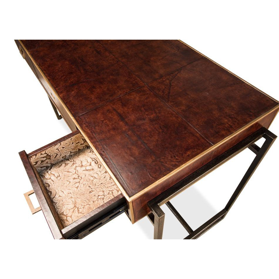 SARREID, Big Brown Leather Desk