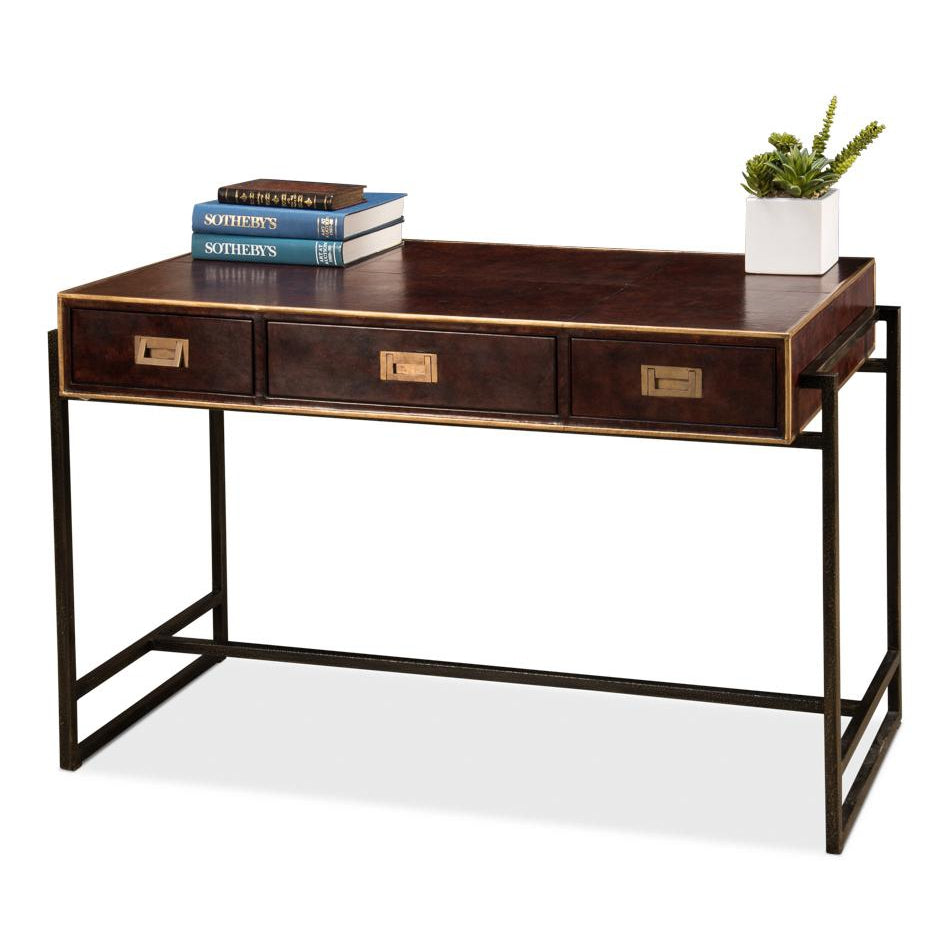 SARREID, Big Brown Leather Desk