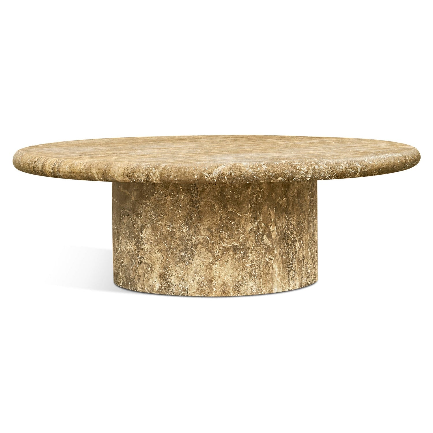 Jonathan Charles, Billow Travertine Cocktail Table