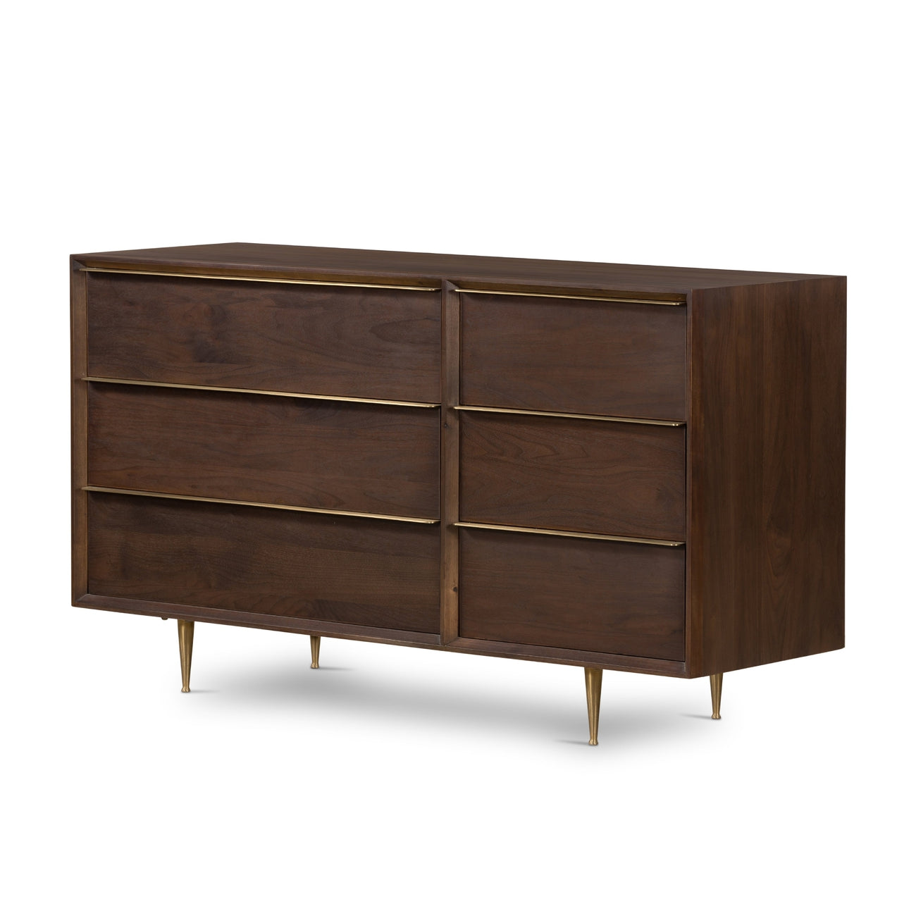 Four Hands, Billy 6 Drawer Dresser - Dark Walnut