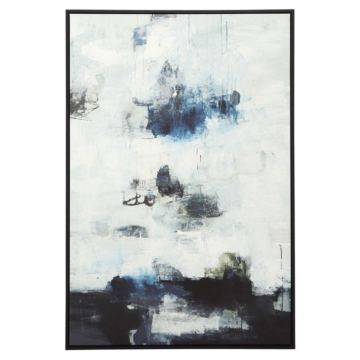 Uttermost, Black And Blue Framed Abstract Art