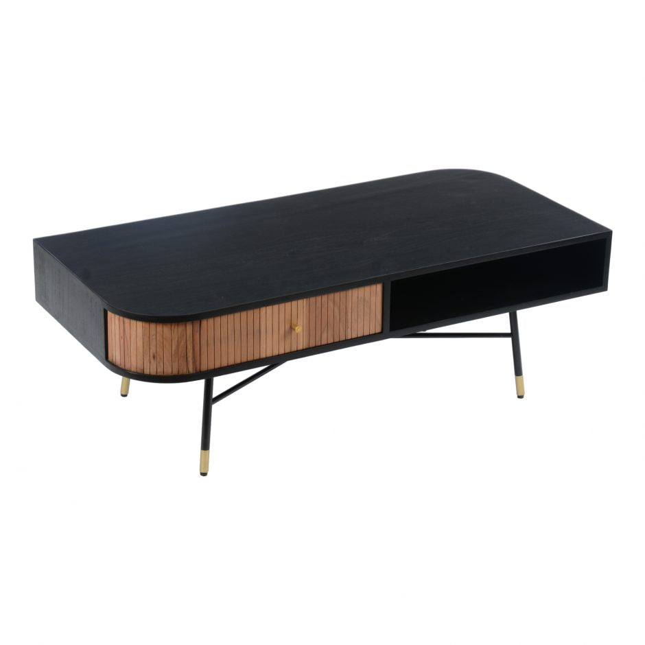 Moes, Black And Tan Coffee Table