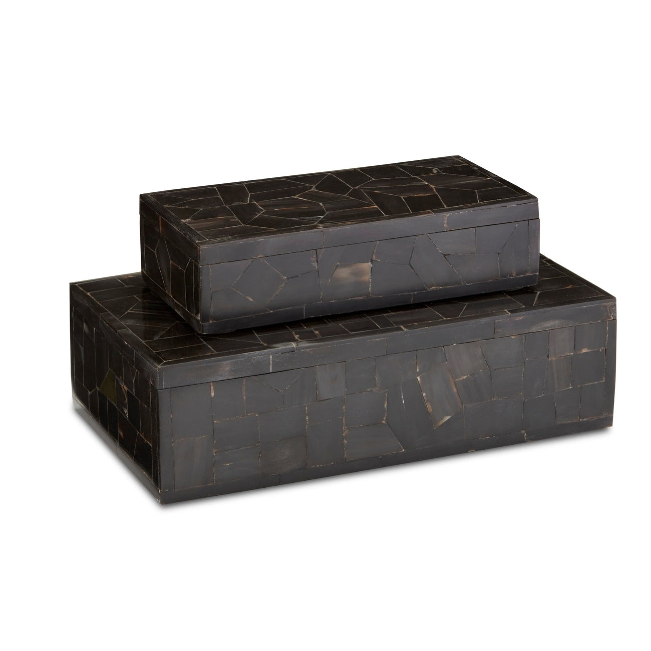 Currey, Black Bone Mosaic Box Set of 2