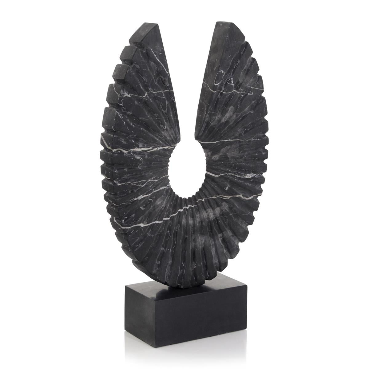 John Richard, Black Marble Sculpture I