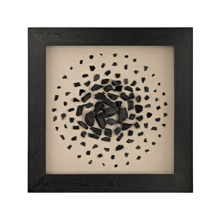 Elk Home, Black and White Carbon Dimensional Wall Art