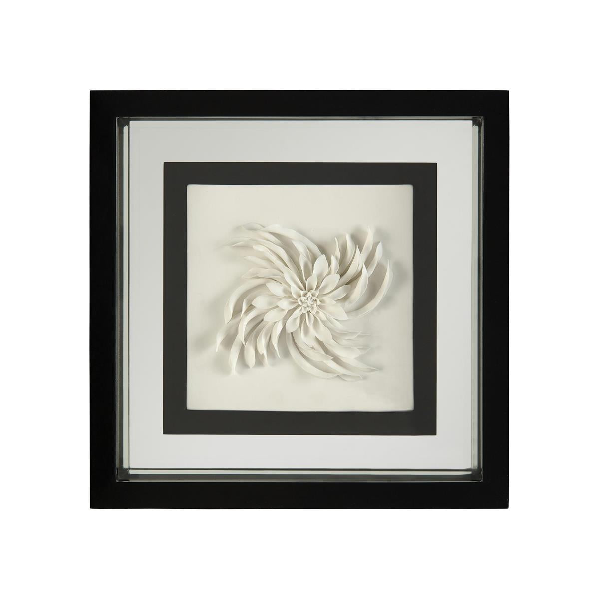 John Richard, Black-and-White Porcelain Flower