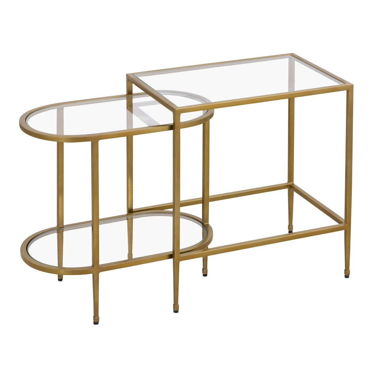 Elk Home, Blain Nesting Table - Set of 2 Brass