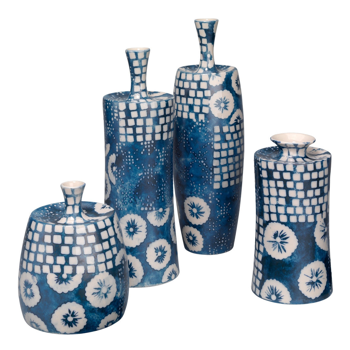 Jamie Young, Block Print Vases (Set of 4)