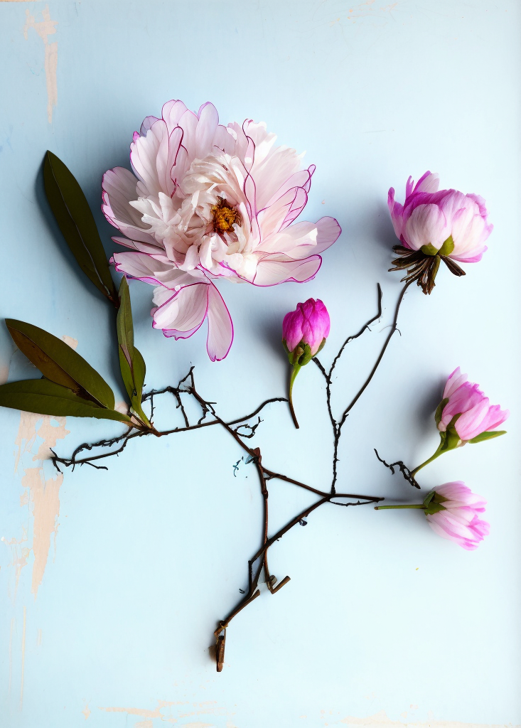 FASart, Blooming Resilience: A Captivating Portrait of the Enduring Beauty of a Plucked Flower