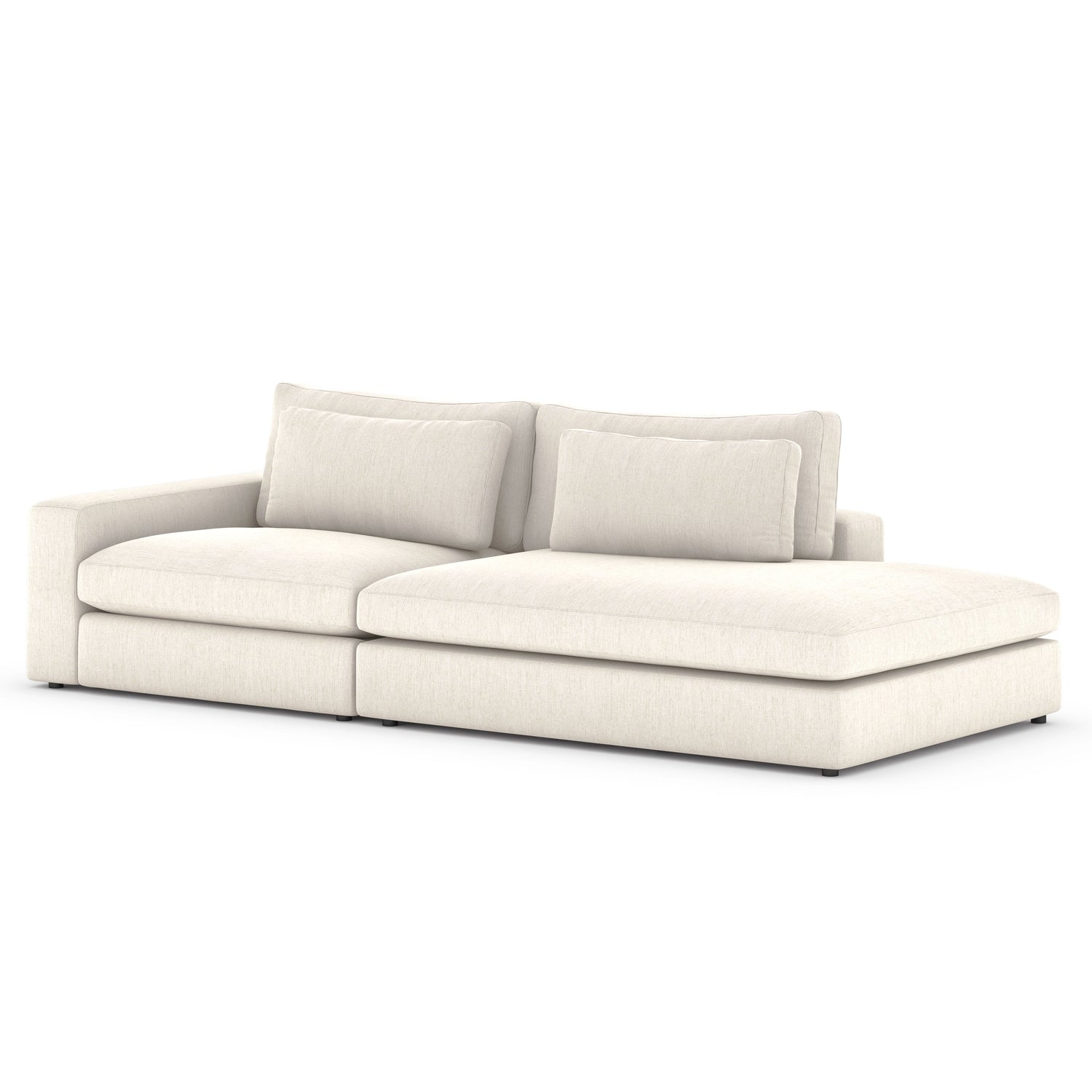 Four Hands, Bloor 2pc Sectional With Bumper Chaise