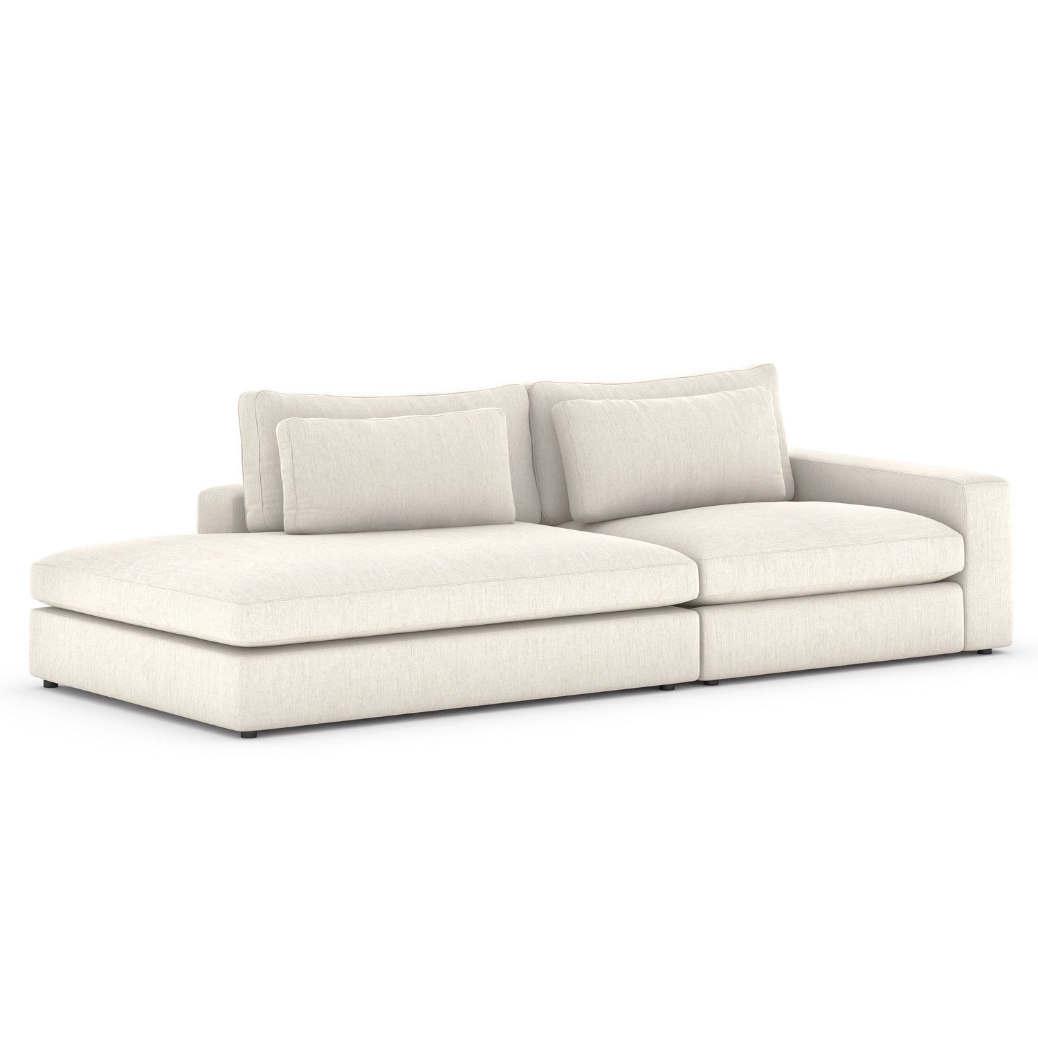 Four Hands, Bloor 2pc Sectional With Bumper Chaise