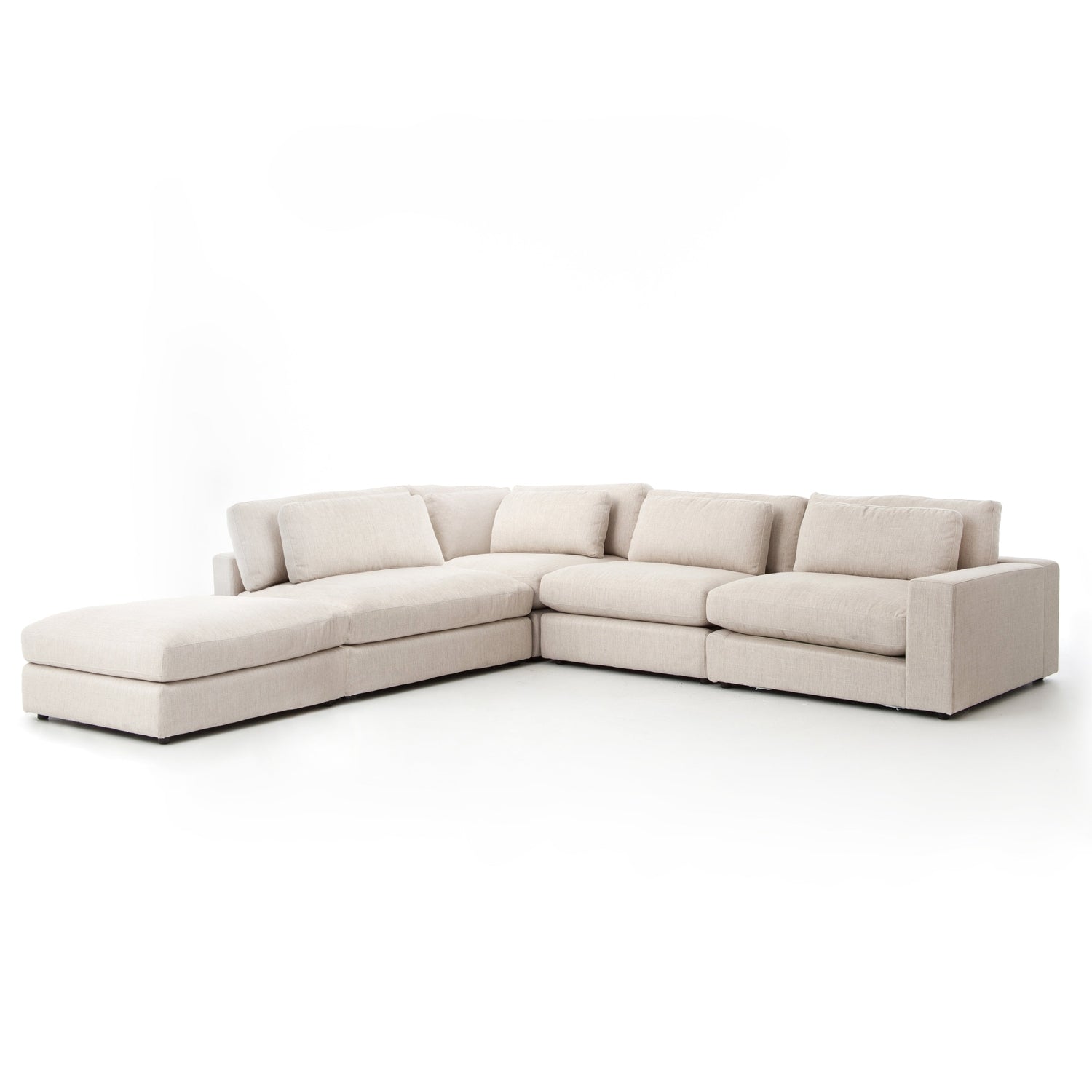 Four Hands, Bloor 4-Pc Raf Sectional W/ Ottoman