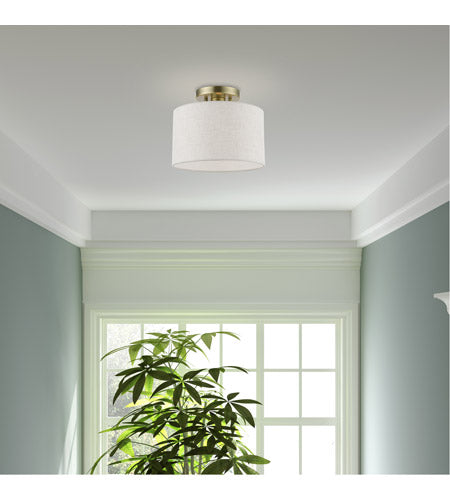 Livex Lighting, Blossom 1 Light  Semi-Flush