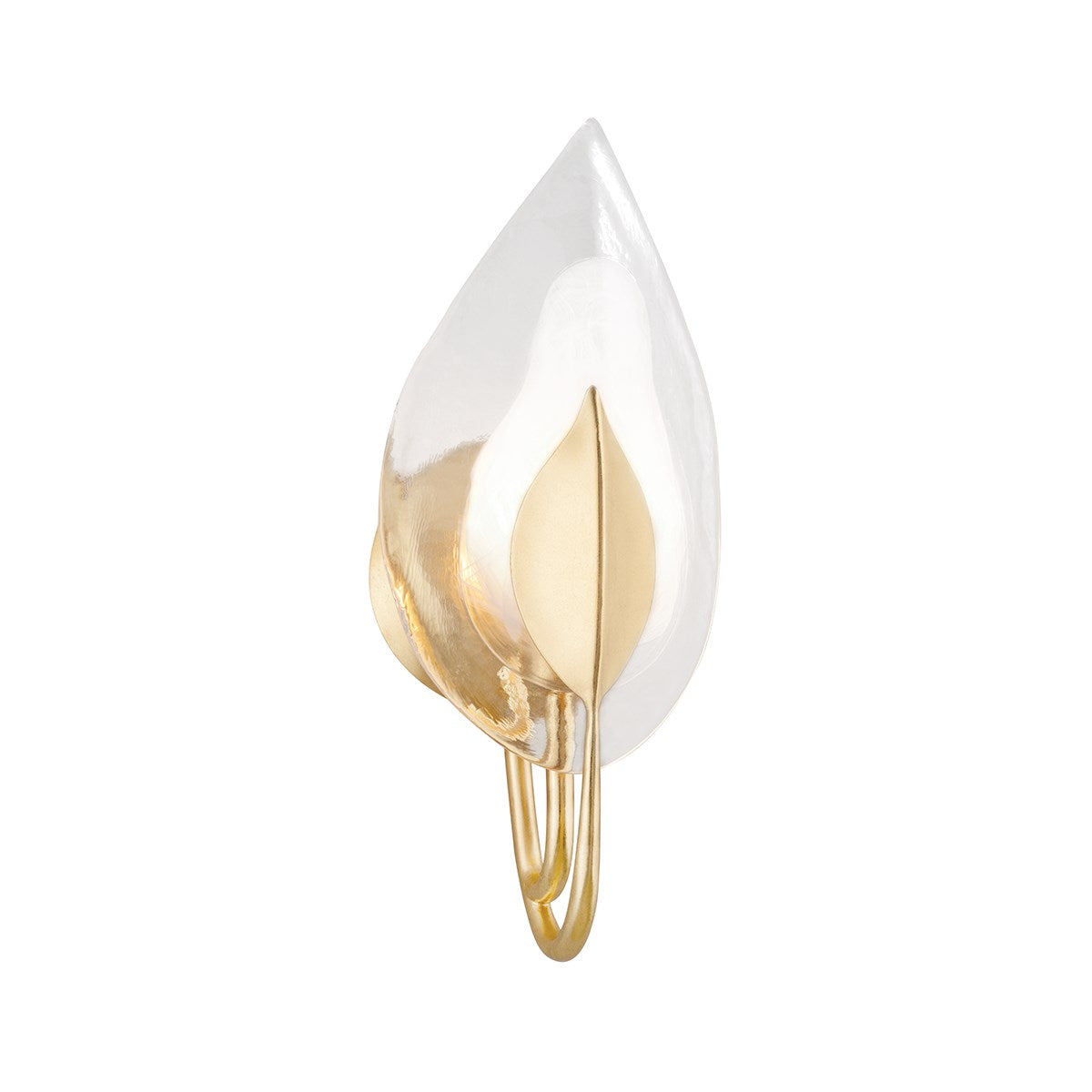 Hudson Valley, Blossom Gold Leaf Wall Sconce