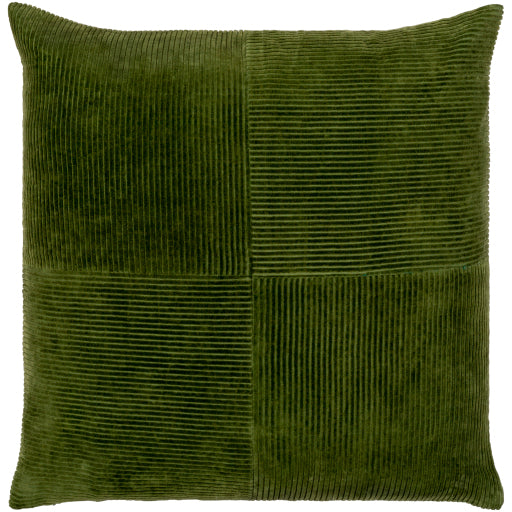 Surya, Corduroy Quarters Pillow