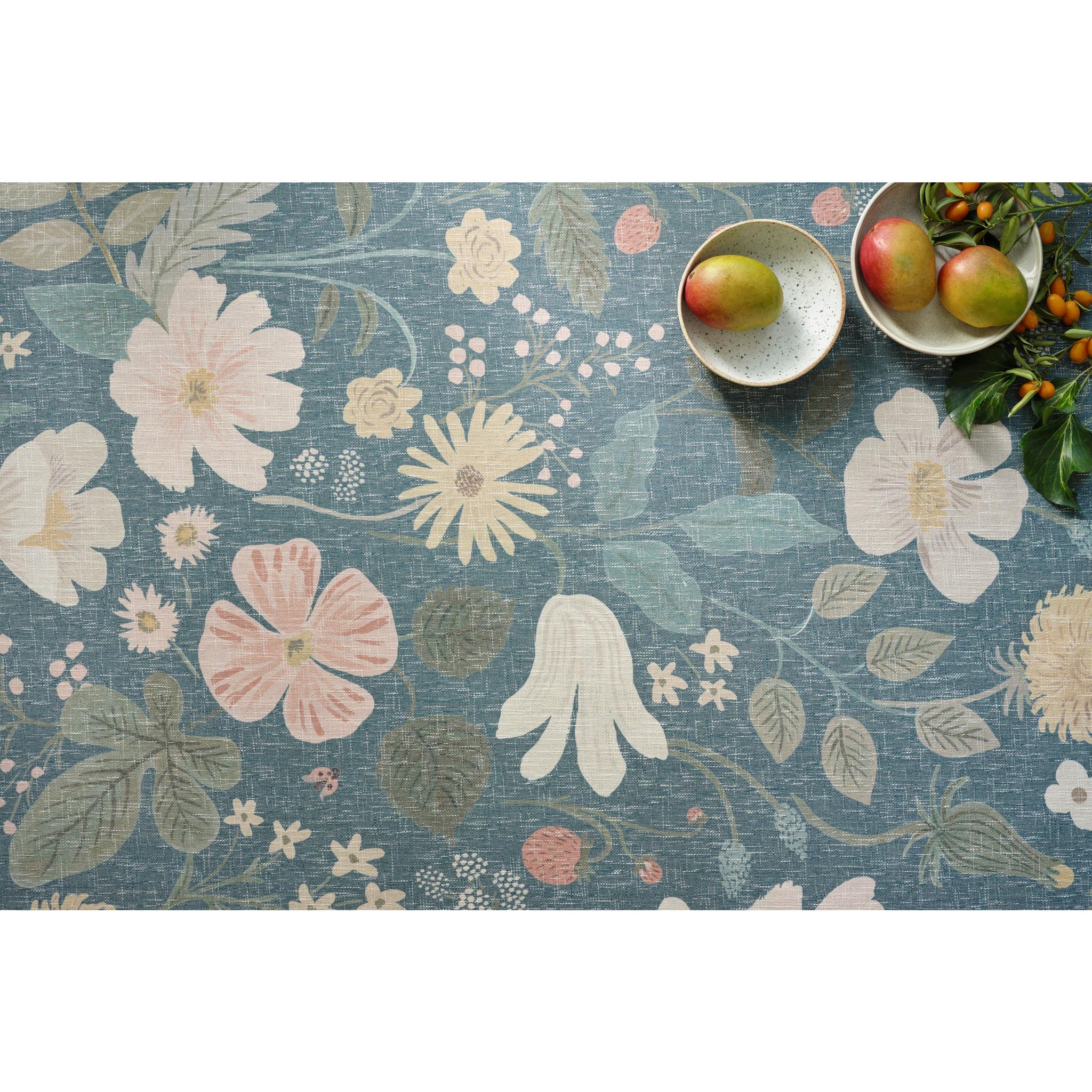 Loloi, Cotswolds Strawberry Fields / Teal Rug