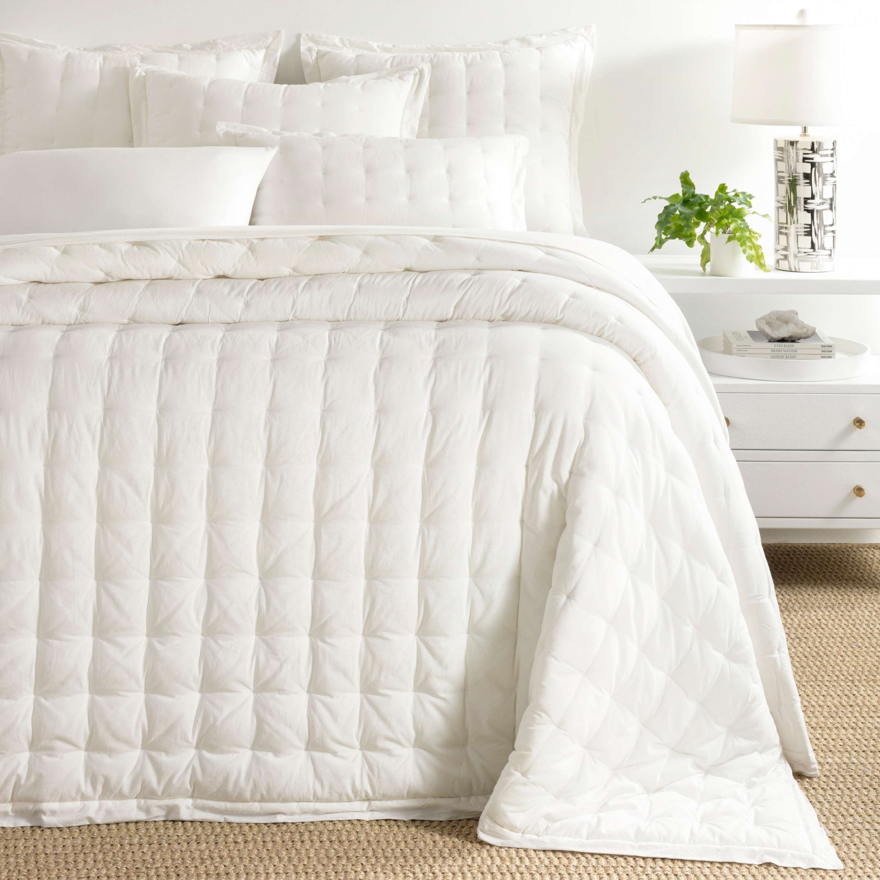 Annie Selke, Cozy Cotton Ivory Puff