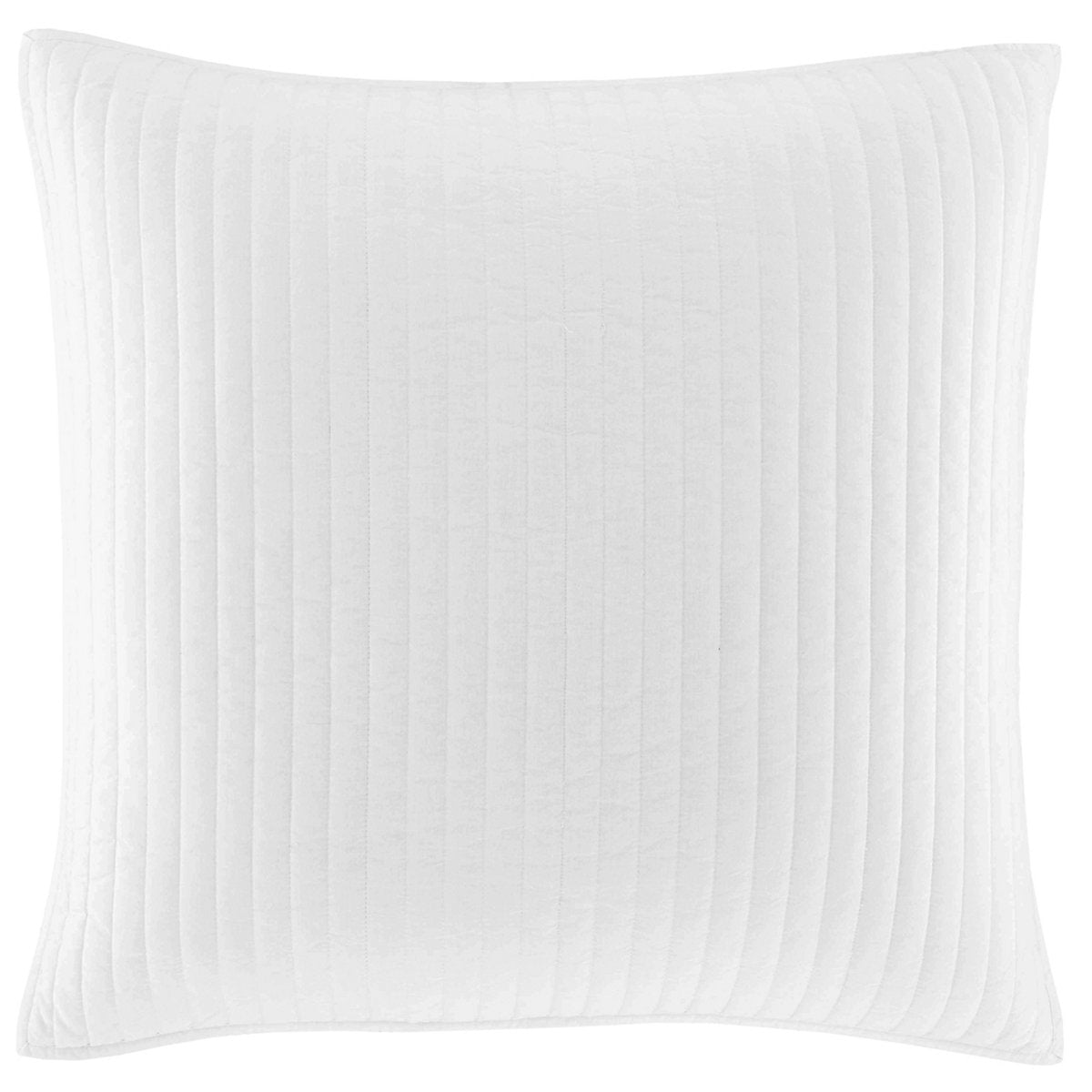 Annie Selke, Cozy Cotton White Quilted Sham