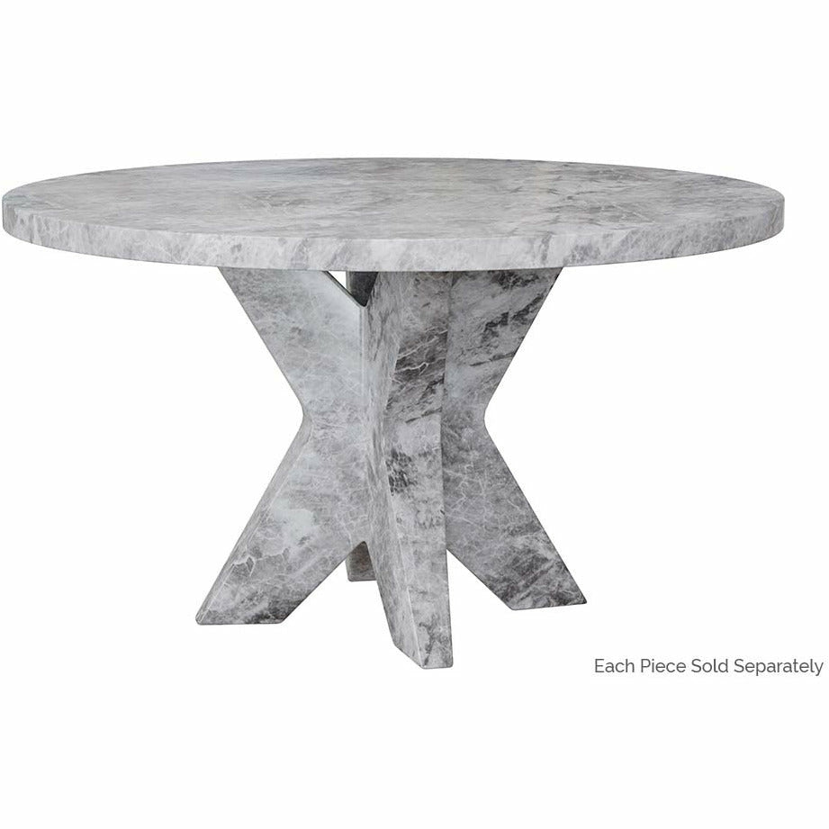 Sunpan, Cypher Dining Table Base - Marble Look - Grey