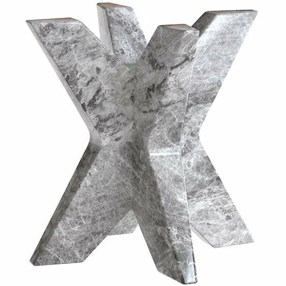 Sunpan, Cypher Dining Table Base - Marble Look - Grey