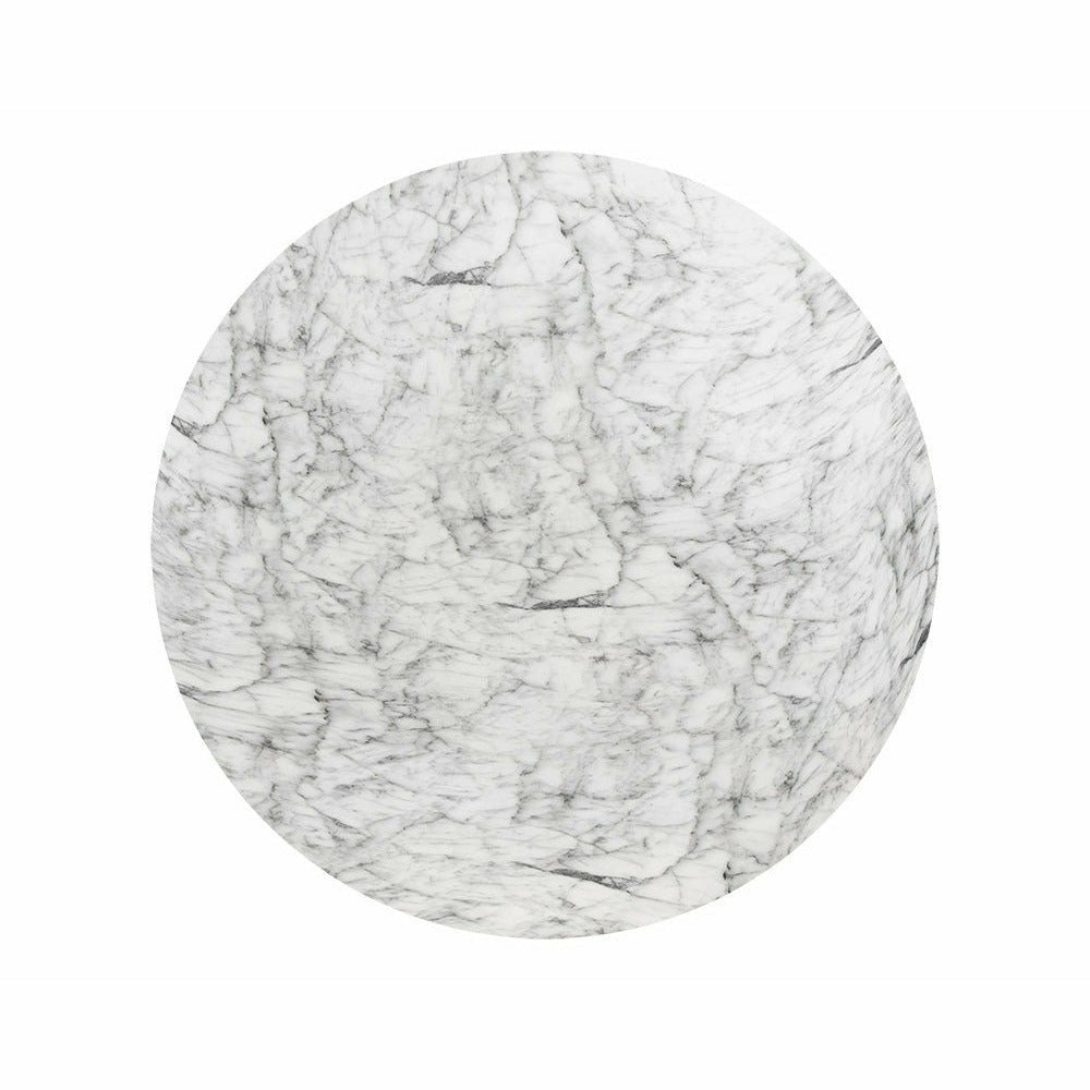 Sunpan, Cypher Dining Table Top - Marble Look - White - 55"