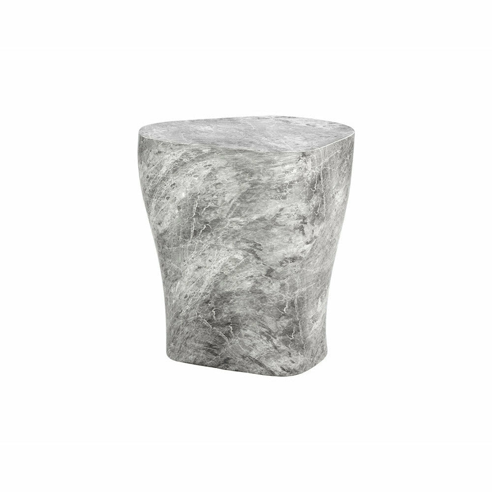 Sunpan, Dali End Table- Large - Marble Look - Grey