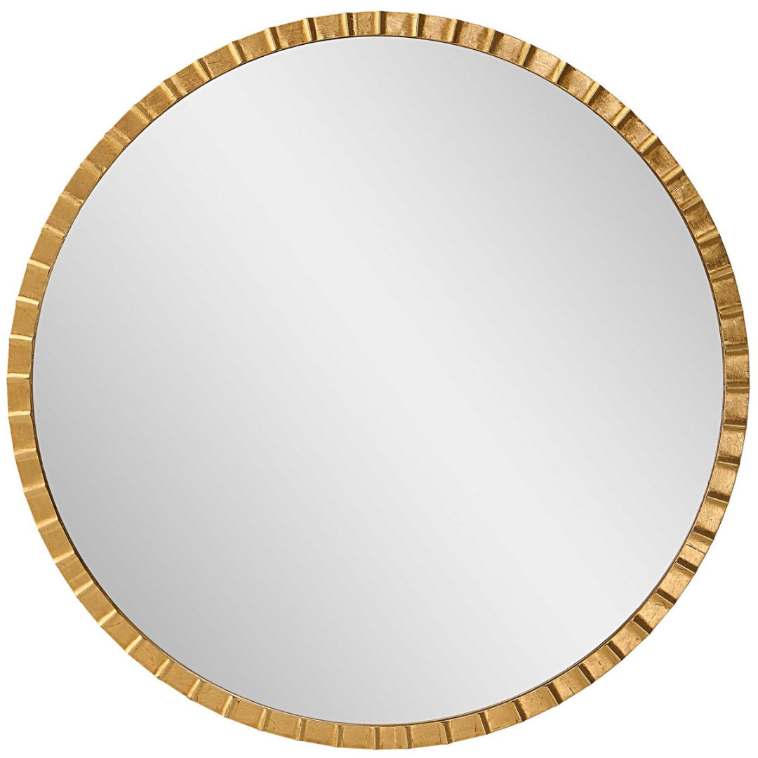 Uttermost, Dandridge Gold Round Mirror