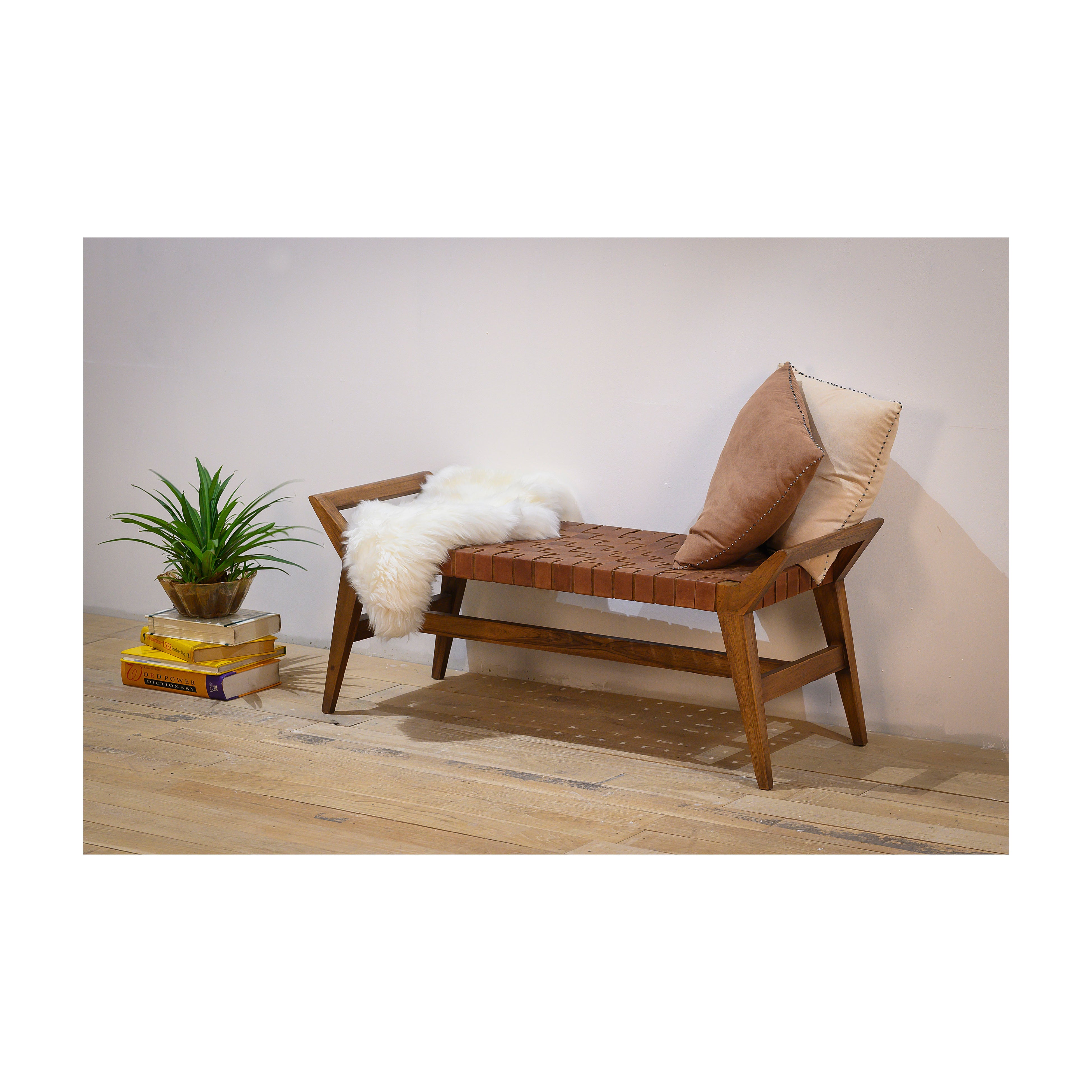 Union Home, Danielle Leather Bench