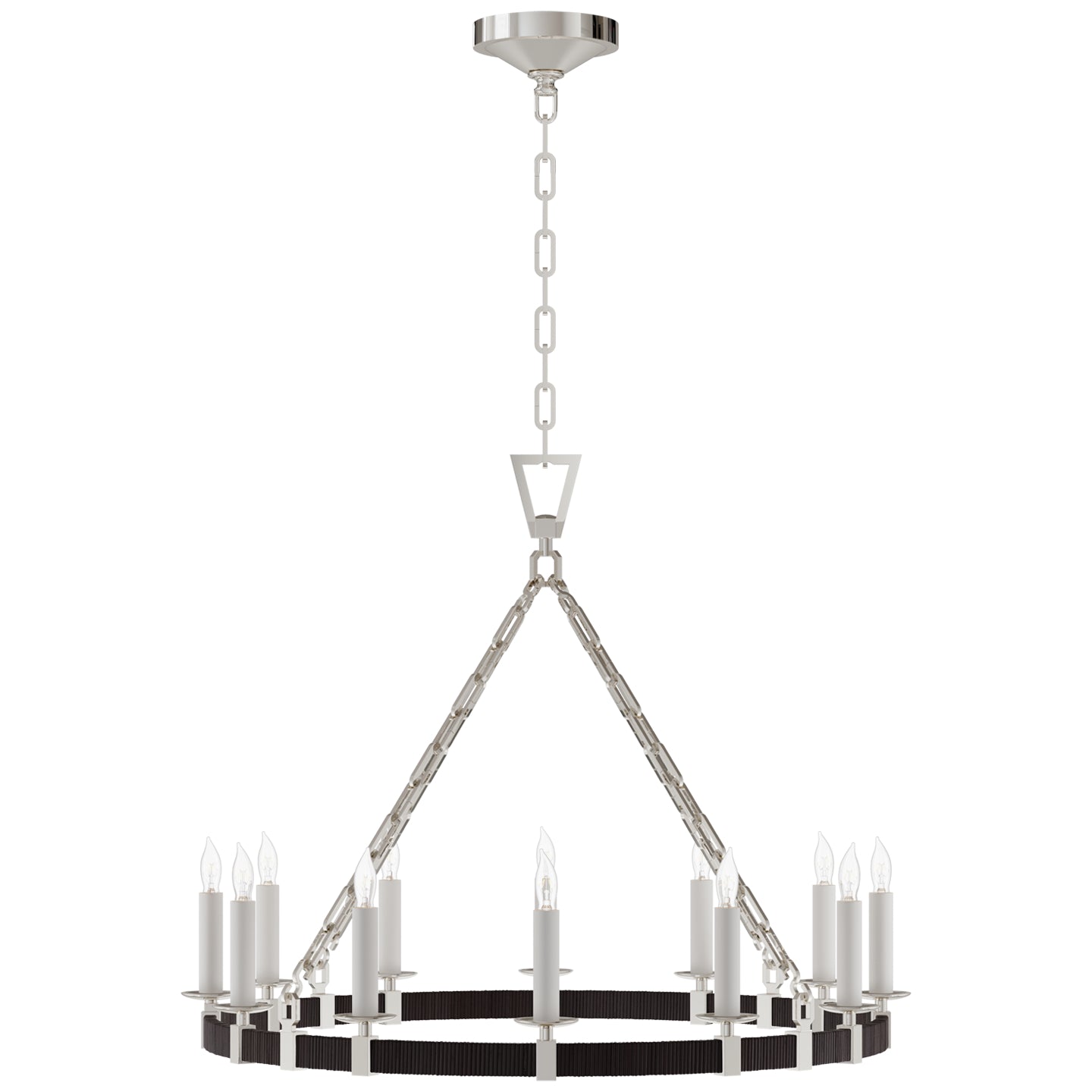 Visual Comfort, Darlana Rattan Chandelier