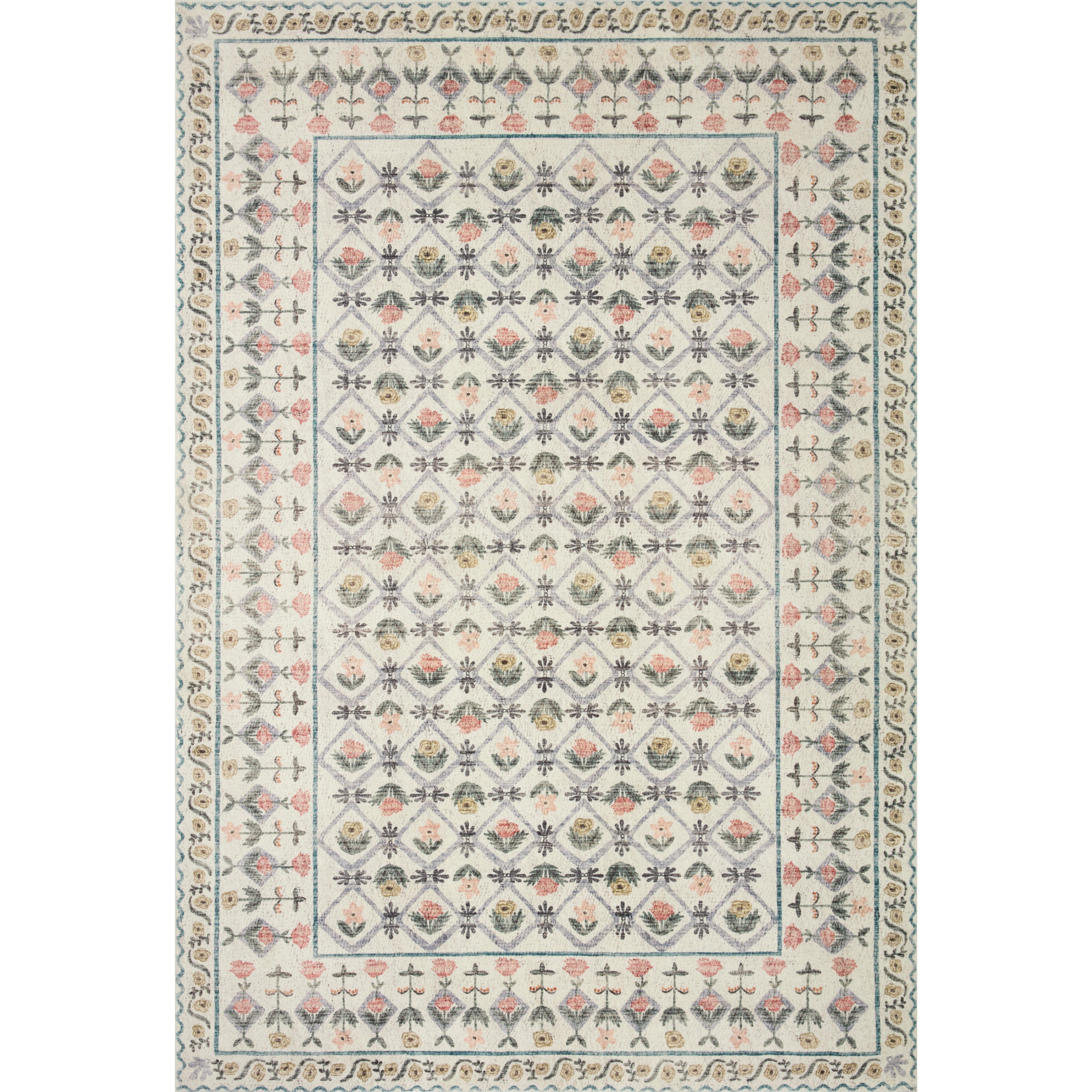 Loloi, Eden Lattice / Ivory Rug