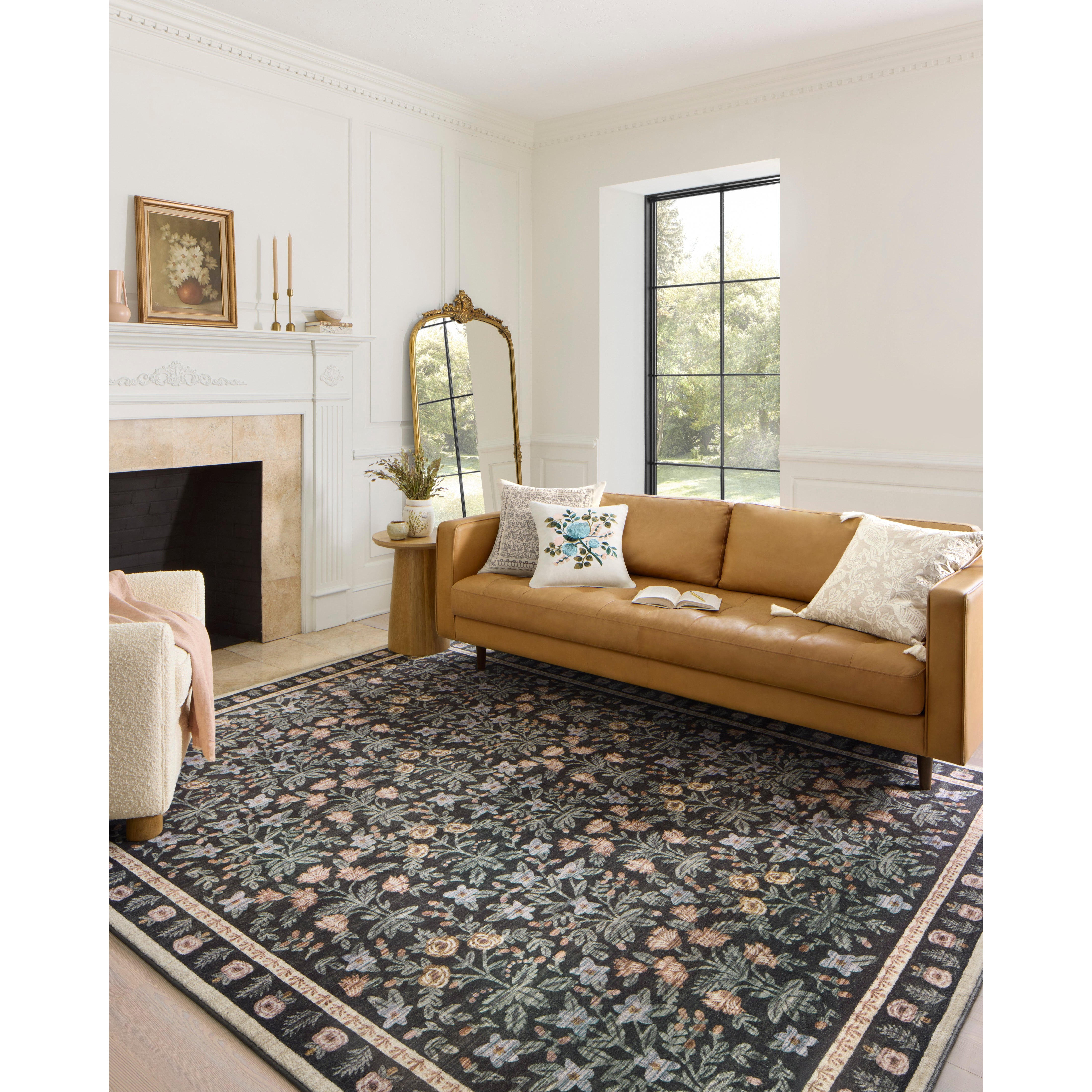 Loloi, Eden Mughal Garden / Black Rug