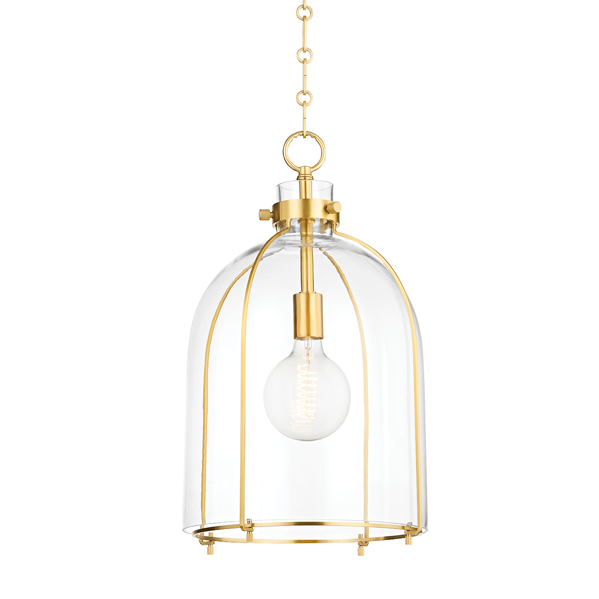 Hudson Valley Lighting, Eldridge Dome Pendant with Clear Glass