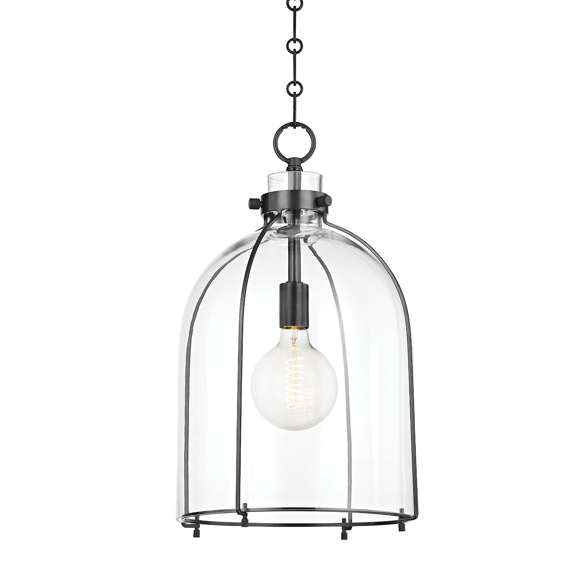 Hudson Valley Lighting, Eldridge Dome Pendant with Clear Glass