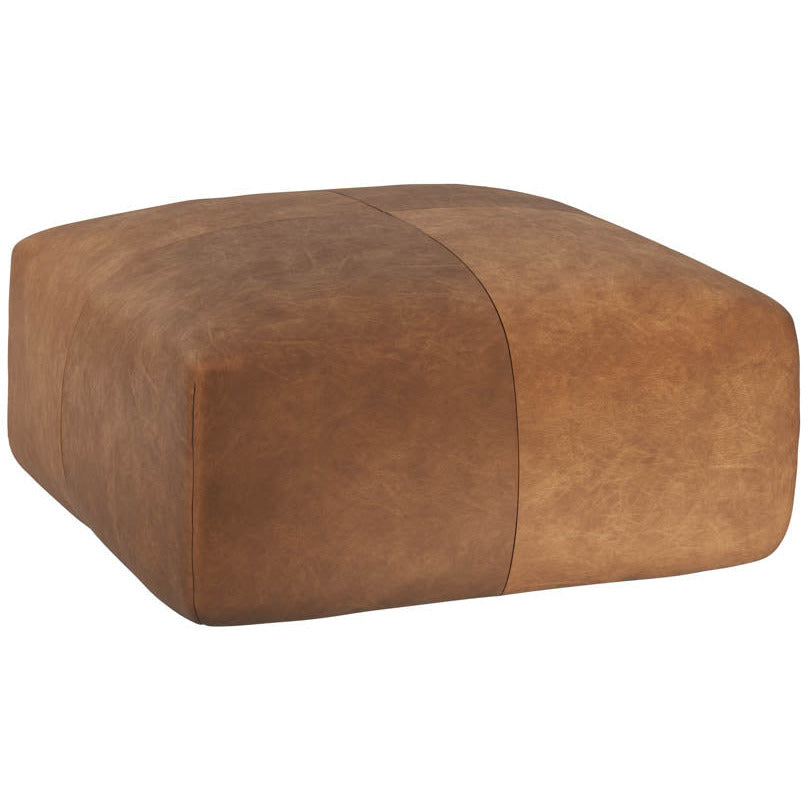 Sunpan, Elio Ottoman - Cognac Leather